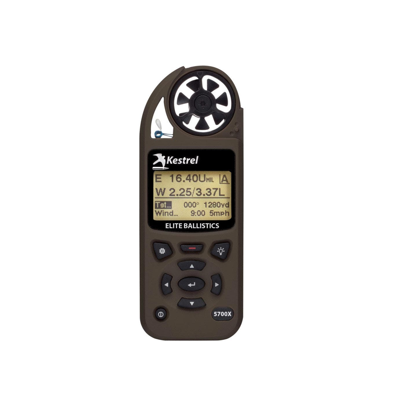 Kestrel 5700X Elite Weather Meter With Applied Ballistics and LiNK Flat Dark Earth