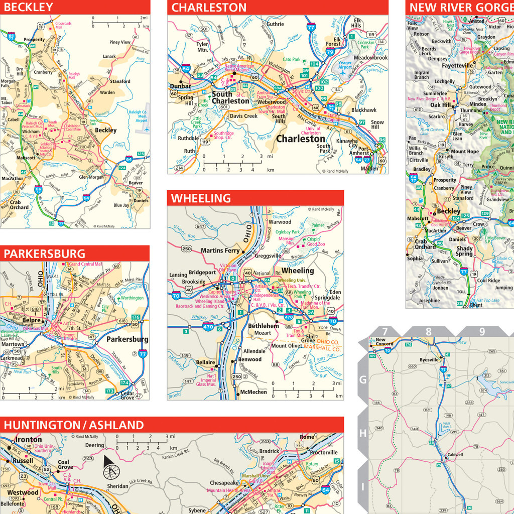 Easy To Read: West Virginia State Map