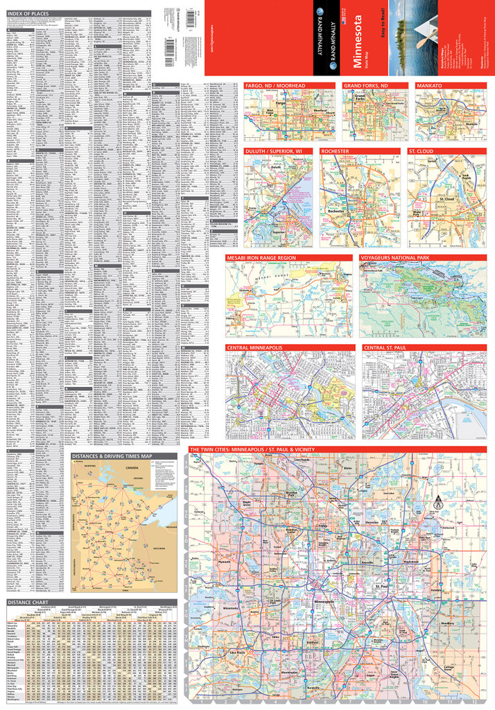 Easy To Read: Minnesota State Map