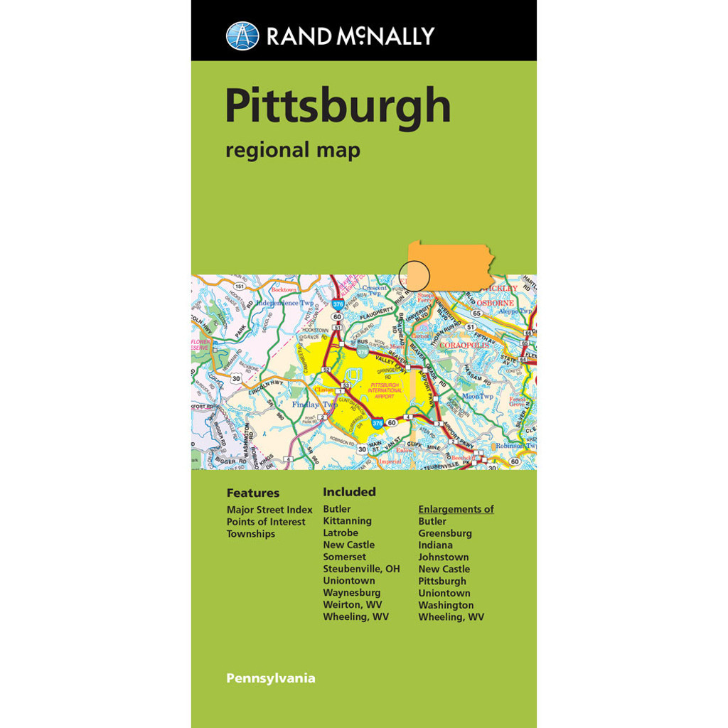 Folded Map: Pittsburgh Regional Map