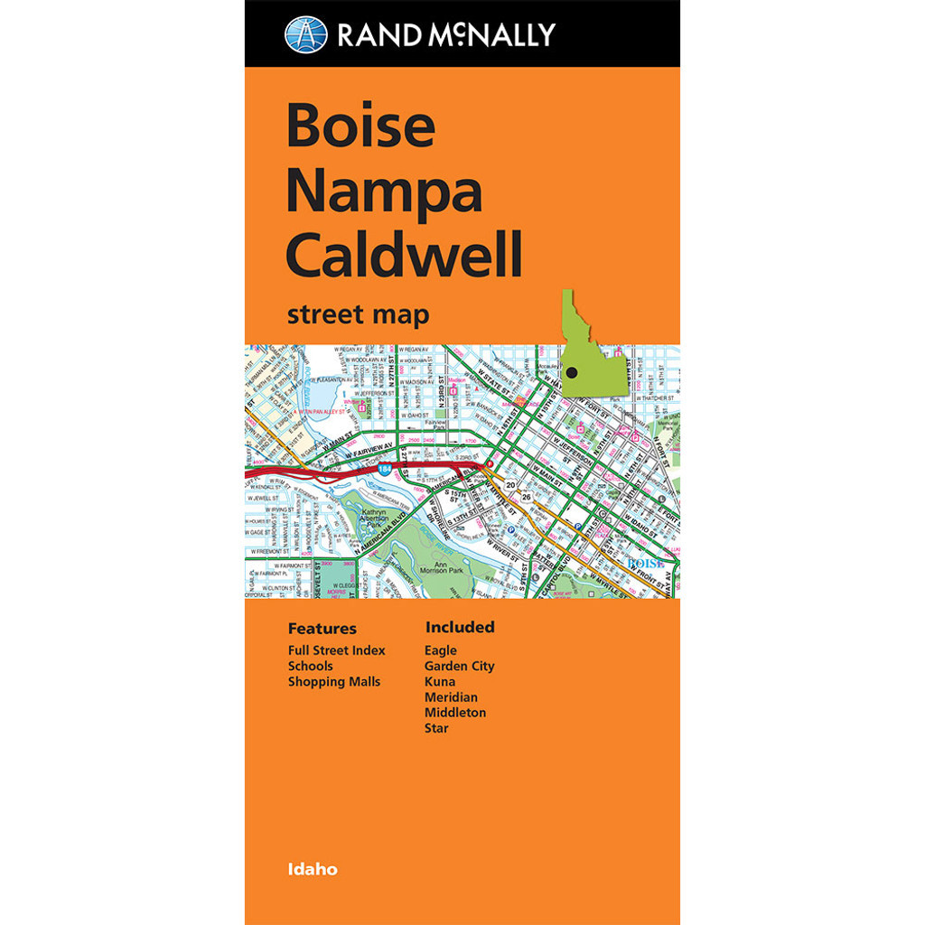 Folded Map: Boise, Nampa and Caldwell Street Map