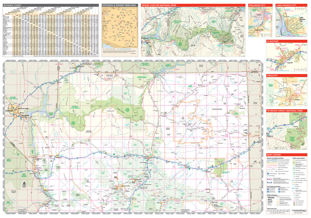 Easy To Read: Arizona State Map