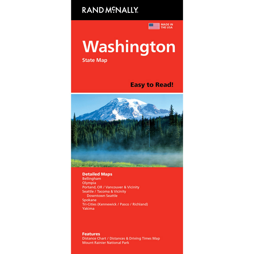 Easy To Read: Washington State Map