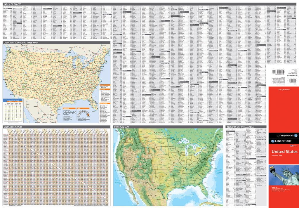 Folded Map: United States