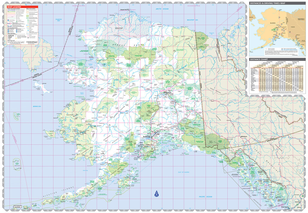 Easy To Read: Alaska State Map