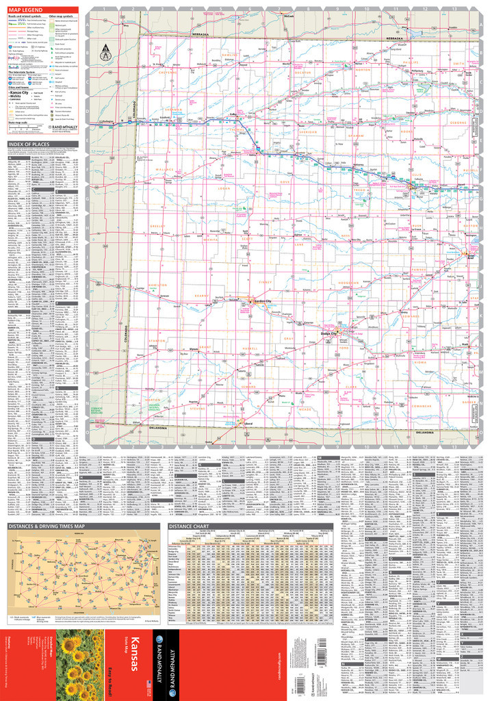 Easy To Read: Kansas State Map