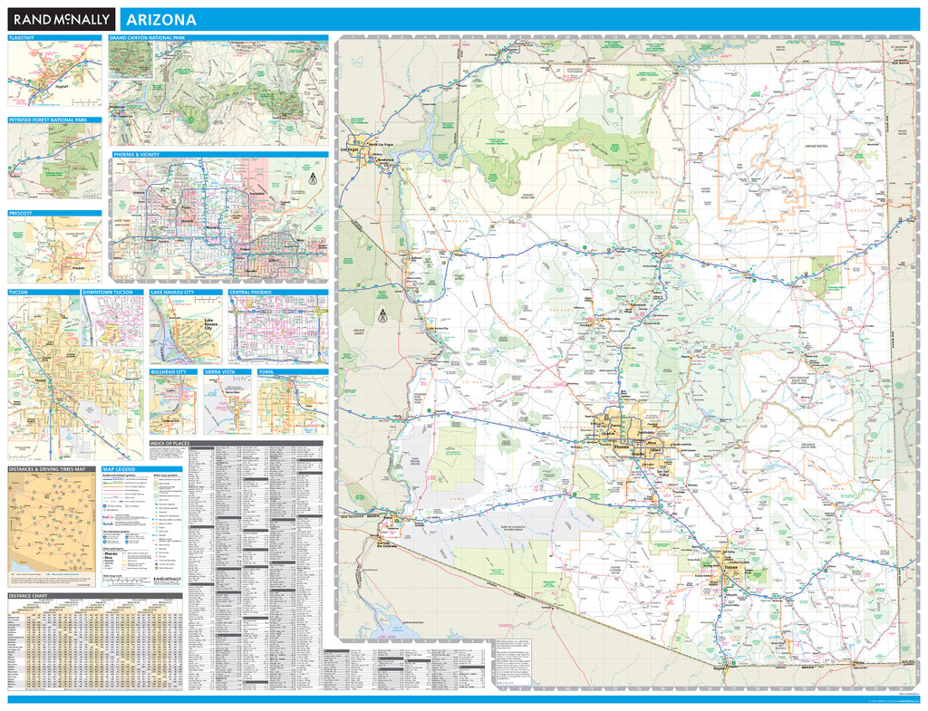 ProSeries Wall Map: Arizona State