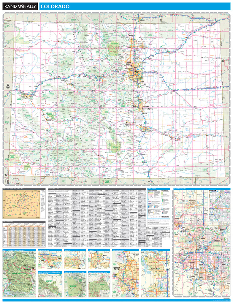 ProSeries Wall Map: Colorado State