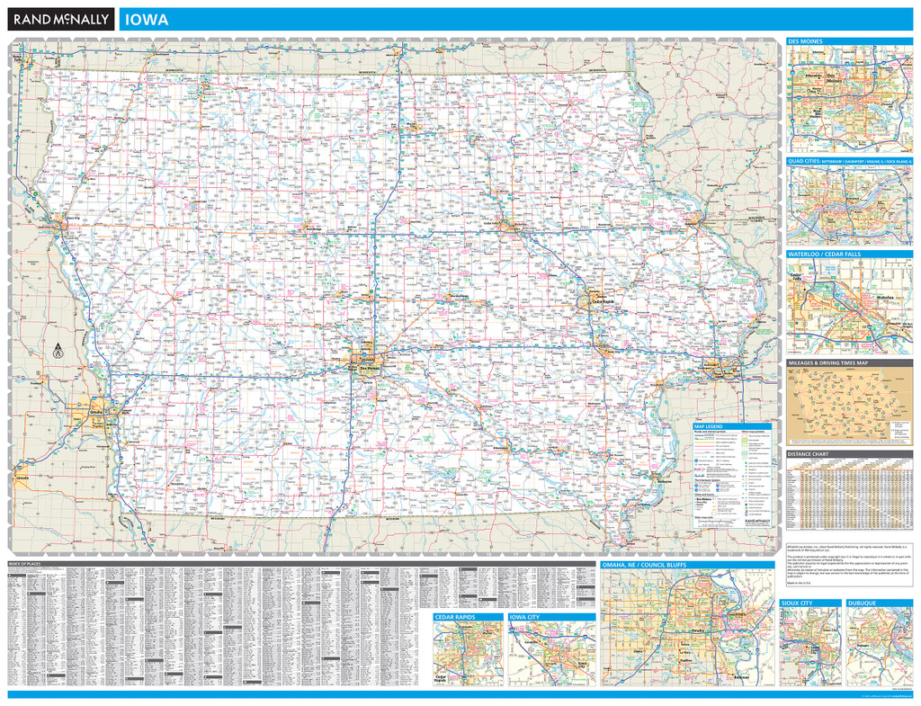 ProSeries Wall Map: Iowa State