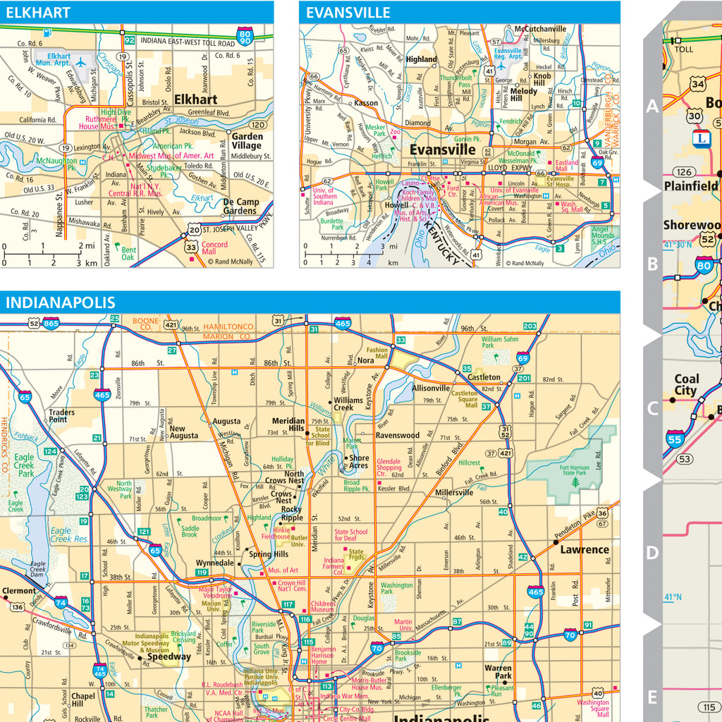 ProSeries Wall Map: Indiana State