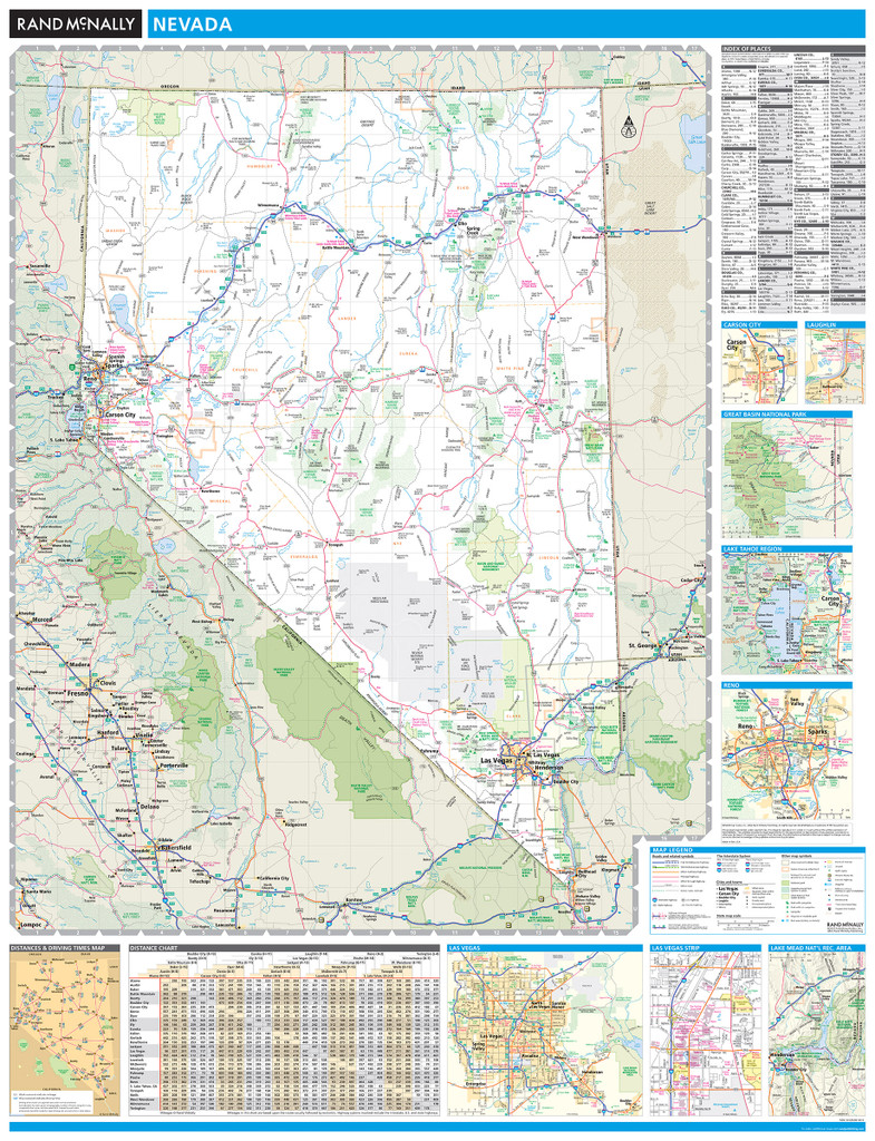 ProSeries Wall Map: Nevada State