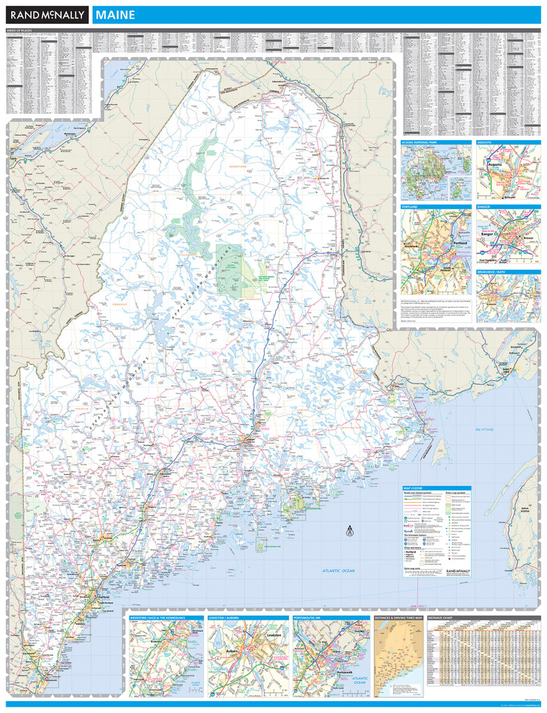 ProSeries Wall Map: Maine State