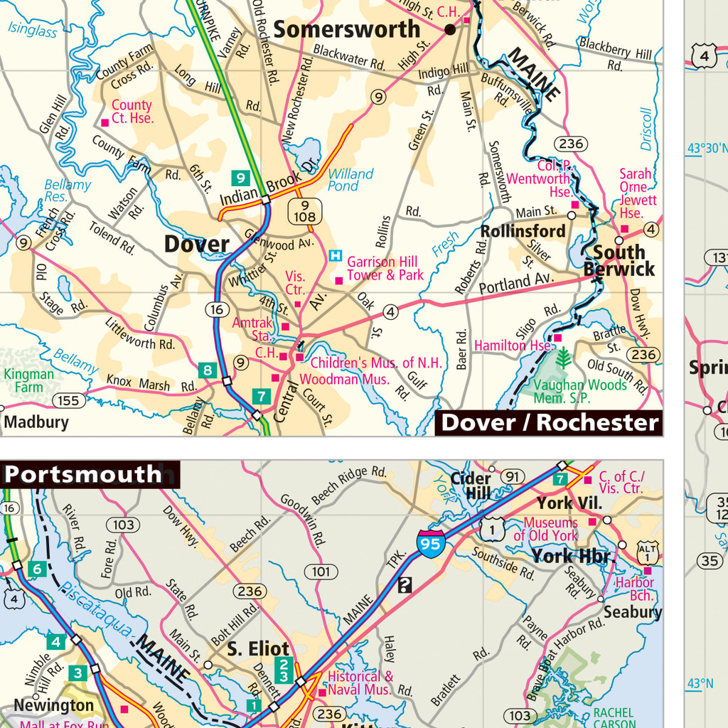 ProSeries Wall Map: New Hampshire State