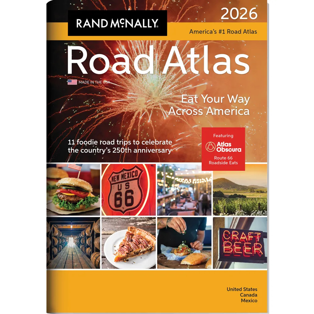 Rand McNally 2026 Road Atlas of US, Canada, & Mexico