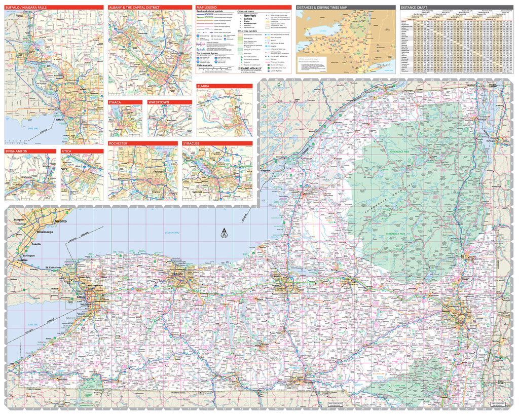 Western New York State Map Highways Closure New York State Thruway