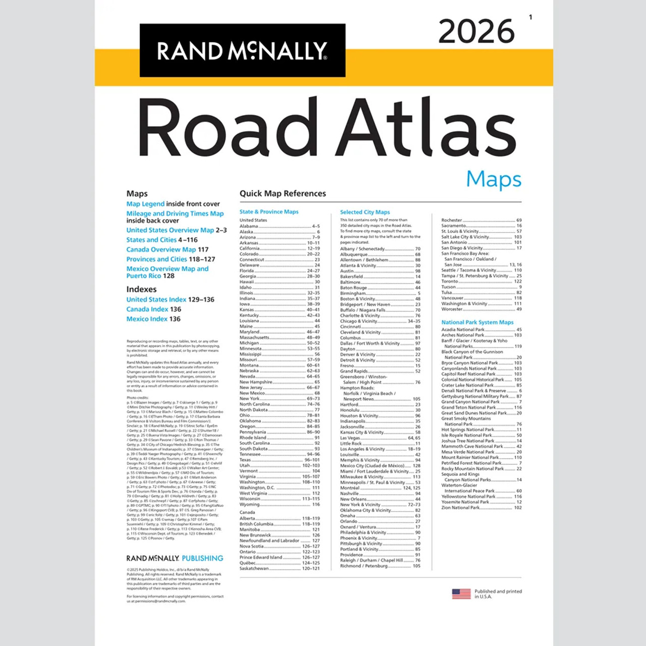 ■ RAND McNALLY ROAD ATLAS 1989 米国の道路地図 □ RAND McNALLY ROAD ATLAS 1989 米国の道路地図 Rand McNally