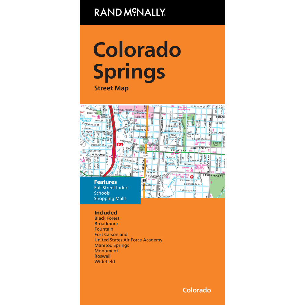 Colorado Springs Maps Colorado Springs, Colorado Inner Metro