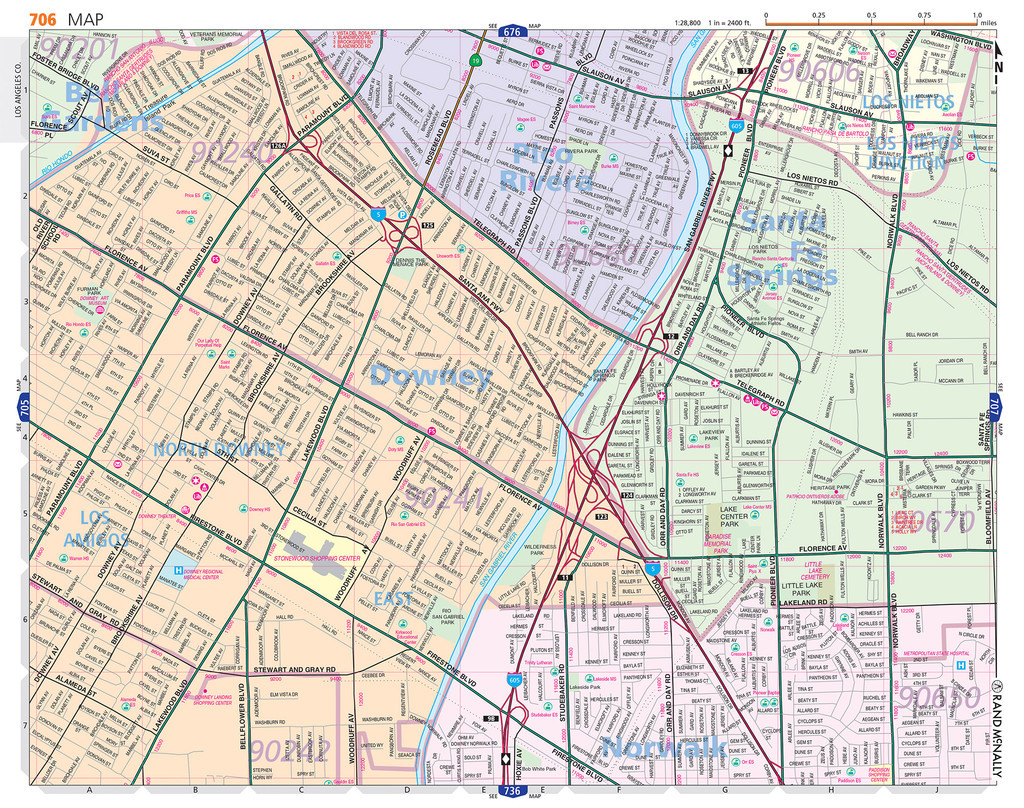 Thomas Guide: Los Angeles and Orange Counties Street Guide 55th