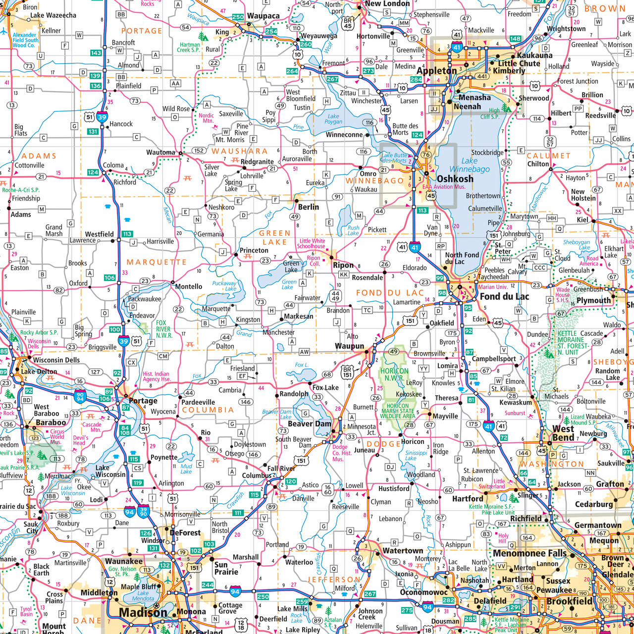 Large Executive World Wall Map Political (Laminated