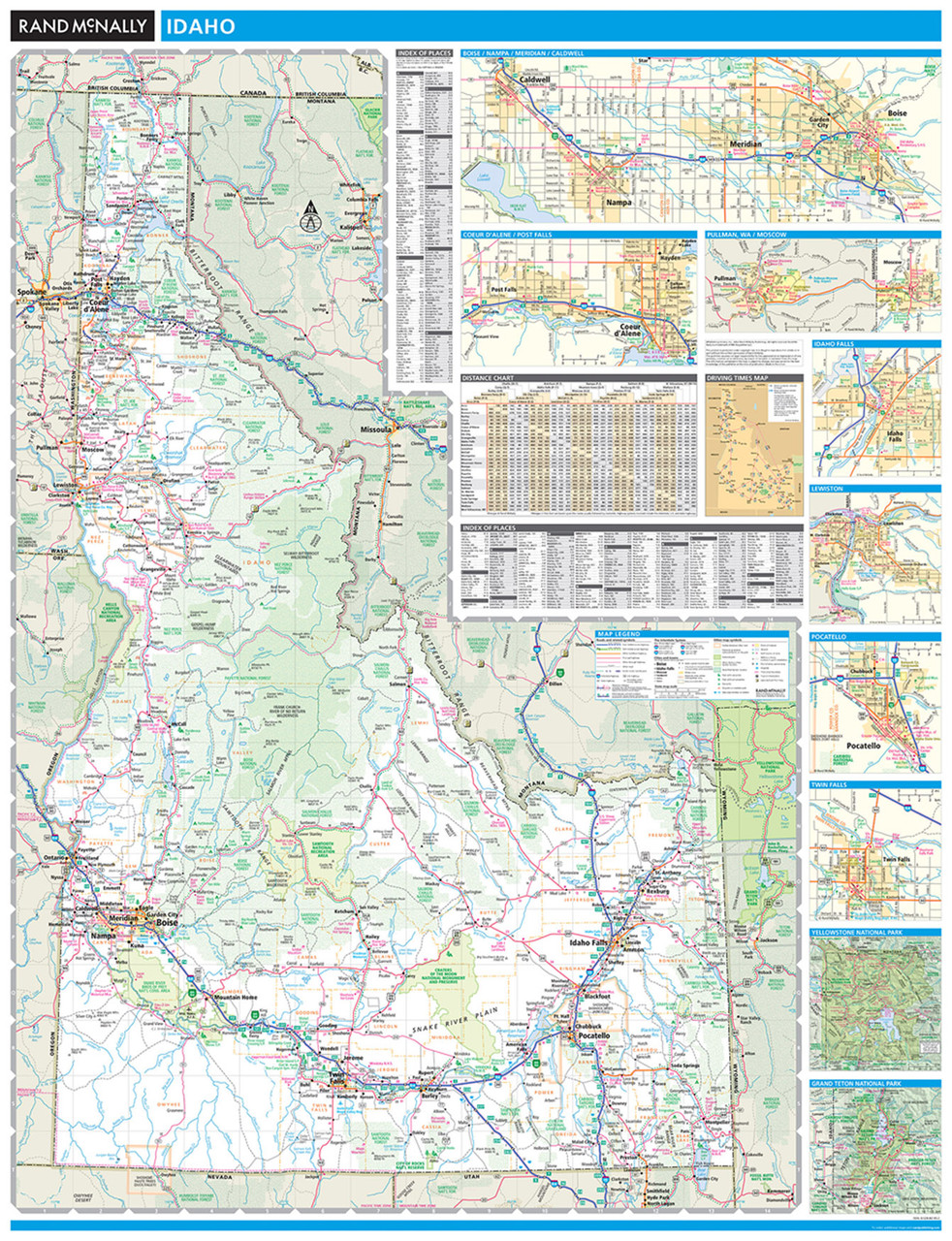 ProSeries: Wall Map of Idaho Rand McNally Publishing