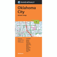 Folded Map: Oklahoma City Street Map