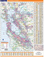 San Francisco & Vicinity Wall Map