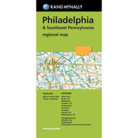 Folded Map: Philadelphia & Southeast Pennsylvania regional map