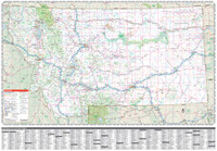 Easy To Read: Montana, Wyoming State Map