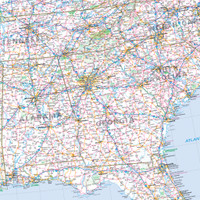 Easy To Read: Eastern United States Map