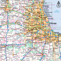 Easy To Read: Illinois State Map