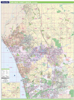 Thomas Bros. North San Diego County Wall Map