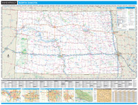ProSeries Wall Map: North Dakota State
