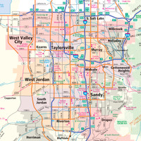 ProSeries Wall Map: Utah State