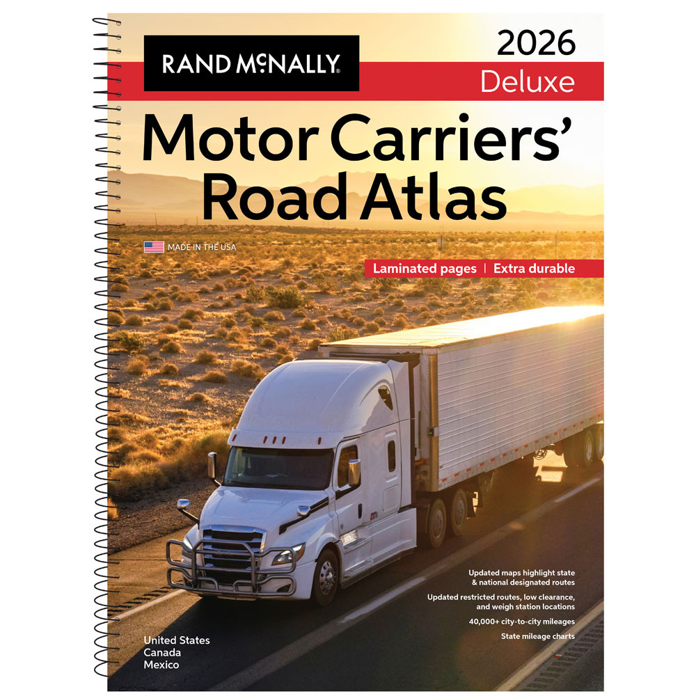 Rand Publishing Your Source For Maps And Atlases Deluxe Motor Carriers 2026 Spiral RESIZED