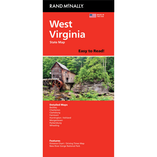 Easy To Read: West Virginia State Map