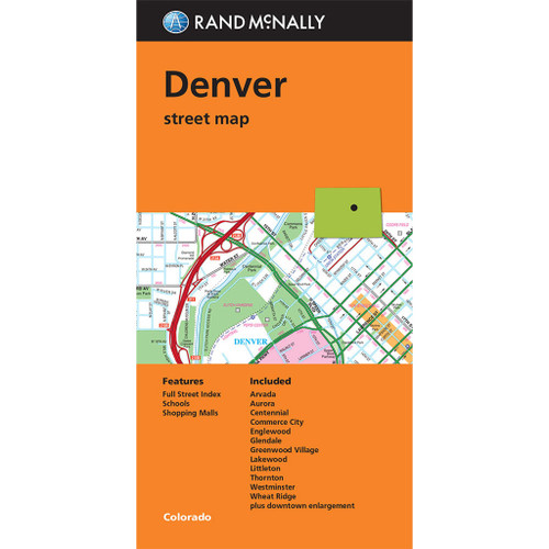 Folded Map: Denver Street Map