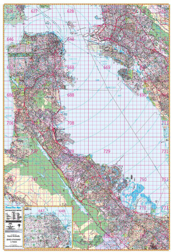 Thomas Bros. San Francisco Wall Map