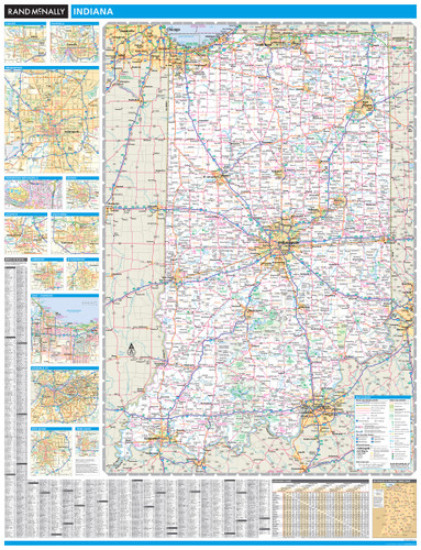 ProSeries Wall Map: Indiana State