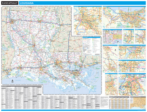 ProSeries Wall Map: Louisiana State