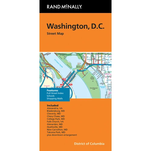 Folded Map: Washington, D.C. Street Map