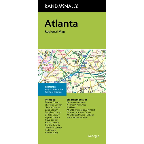Folded Map: Atlanta Regional Map