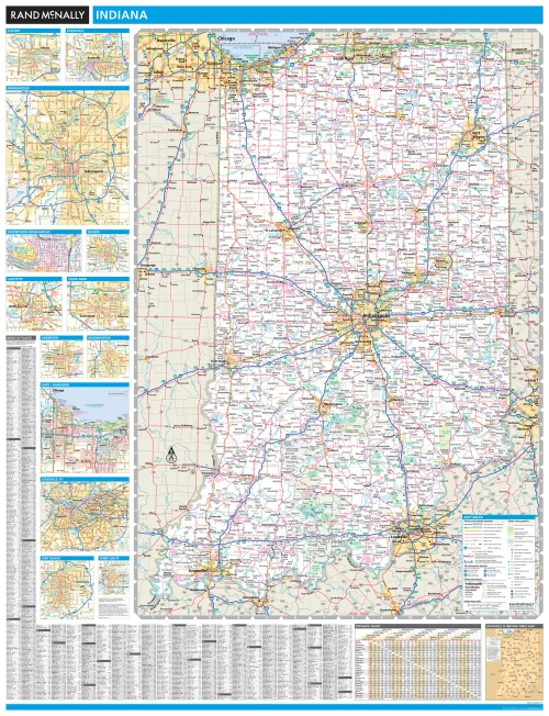 ProSeries Wall Map: Indiana State