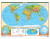 Physical-Political U.S./World Desk Map