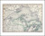 Vintage Wall Map: Northern Michigan and Lake Superior