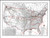 Vintage Wall Map: Principal Transportation Lines of the United States
