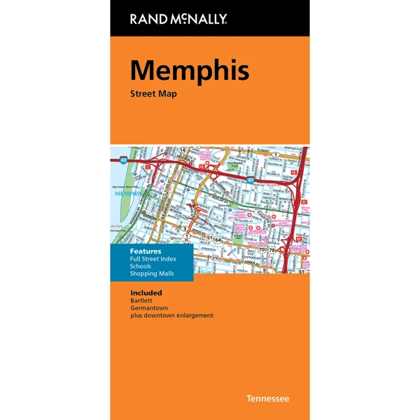 Folded Map: Memphis Street Map