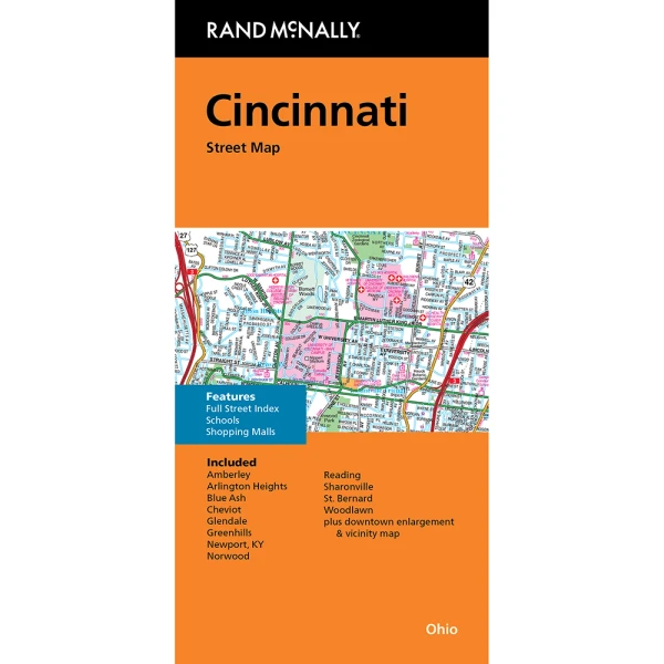 Folded Map: Cincinnati Street Map