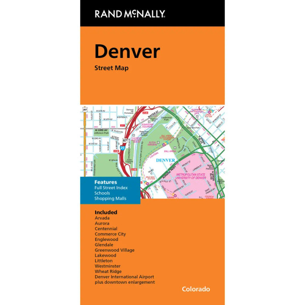 Folded Map: Denver Street Map