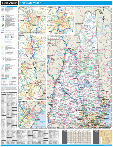 ProSeries Wall Map: New Hampshire State