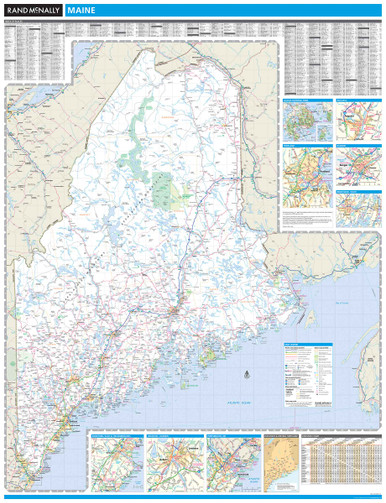 Large Detailed Map Of Maine With Cities And Towns 850x1102